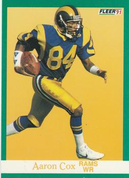 #265 Aaron Cox - Los Angeles Rams - 1991 Fleer Football