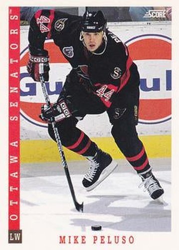 #265 Mike Peluso - Ottawa Senators - 1993-94 Score Canadian Hockey