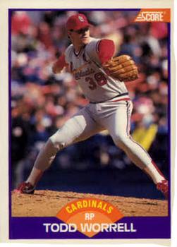 #265 Todd Worrell - St. Louis Cardinals - 1989 Score Baseball
