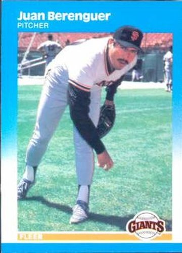 #265 Juan Berenguer - San Francisco Giants - 1987 Fleer Baseball