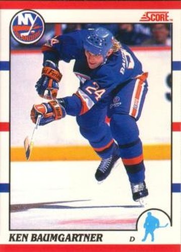 #265 Ken Baumgartner - New York Islanders - 1990-91 Score Canadian Hockey