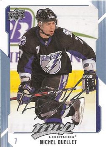 #265 Michel Ouellet - Tampa Bay Lightning - 2008-09 Upper Deck MVP Hockey