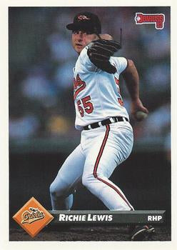 #265 Richie Lewis - Baltimore Orioles - 1993 Donruss Baseball