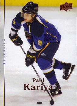 #265 Paul Kariya - St. Louis Blues - 2007-08 Upper Deck Hockey