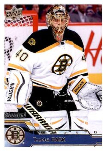 #265 Tuukka Rask - Boston Bruins - 2016-17 Upper Deck Hockey