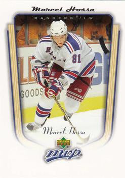 #265 Marcel Hossa - New York Rangers - 2005-06 Upper Deck MVP Hockey