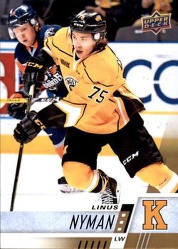 #266 Linus Nyman - Kingston Frontenacs - 2017-18 Upper Deck CHL Hockey