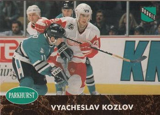 #266 Vyacheslav Kozlov - Detroit Red Wings - 1991-92 Parkhurst Hockey