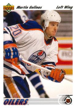 #266 Martin Gelinas - Edmonton Oilers - 1991-92 Upper Deck Hockey