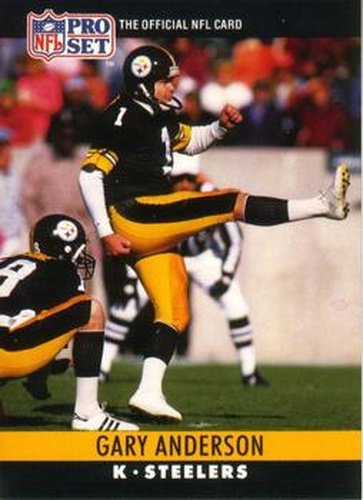 #266 Gary Anderson - Pittsburgh Steelers - 1990 Pro Set Football