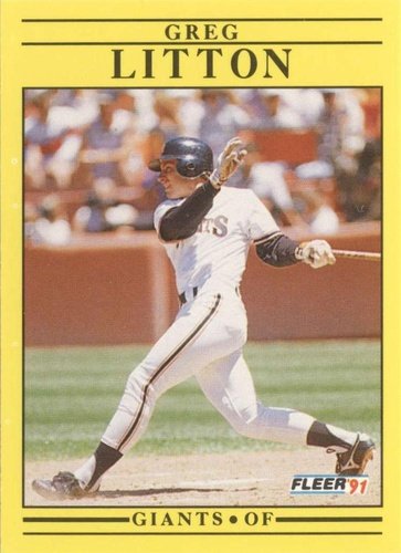#266 Greg Litton - San Francisco Giants - 1991 Fleer Baseball