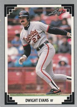 #266 Dwight Evans - Baltimore Orioles - 1991 Leaf Baseball