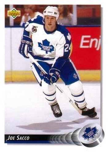 #266 Joe Sacco - Toronto Maple Leafs - 1992-93 Upper Deck Hockey