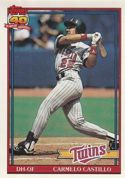 #266 Carmen Castillo - Minnesota Twins - 1991 O-Pee-Chee Baseball