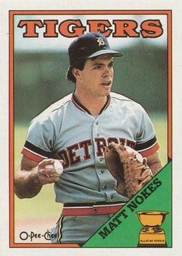 #266 Matt Nokes - Detroit Tigers - 1988 O-Pee-Chee Baseball