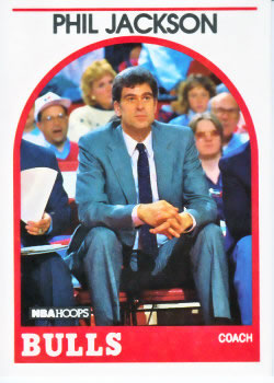 #266 Phil Jackson - Chicago Bulls - 1989-90 Hoops Basketball