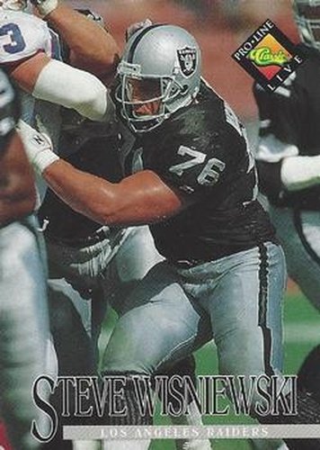 #266 Steve Wisniewski - Los Angeles Raiders - 1994 Pro Line Live Football