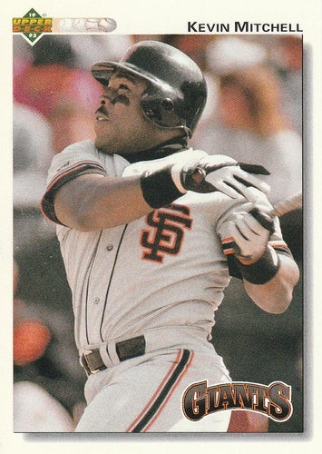 #266 Kevin Mitchell - San Francisco Giants - 1992 Upper Deck Baseball