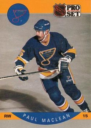 #266 Paul MacLean - St. Louis Blues - 1990-91 Pro Set Hockey