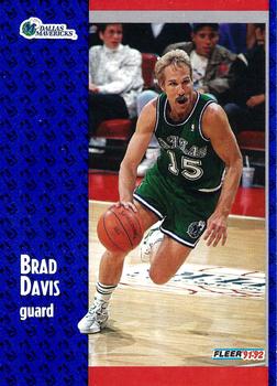 #266 Brad Davis - Dallas Mavericks - 1991-92 Fleer Basketball