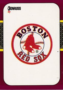 #266 Red Sox Logo - Boston Red Sox - 1987 Donruss Opening Day Baseball