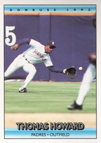 #266 Thomas Howard - San Diego Padres - 1992 Donruss Baseball