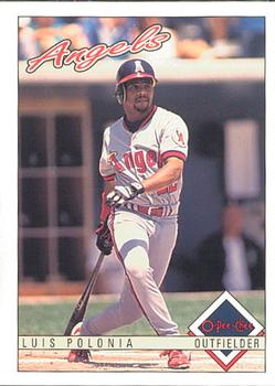 #266 Luis Polonia - California Angels - 1993 O-Pee-Chee Baseball