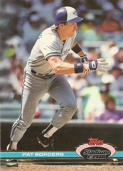 #266 Pat Borders - Toronto Blue Jays - 1991 Stadium Club Baseball