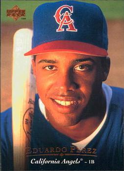 #266 Eduardo Perez - California Angels - 1995 Upper Deck Baseball