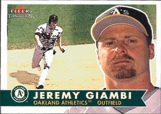 #266 Jeremy Giambi - Oakland Athletics - 2001 Fleer Tradition Baseball