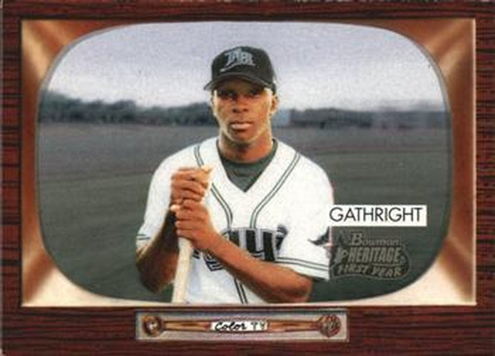 #266 Joey Gathright - Tampa Bay Devil Rays - 2004 Bowman Heritage Baseball