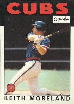 #266 Keith Moreland - Chicago Cubs - 1986 O-Pee-Chee Baseball
