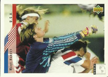 #266 Mary Harvey - USA - 1994 Upper Deck World Cup Contenders English/Spanish Soccer