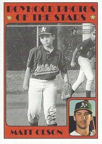 #266 Matt Olson - Oakland Athletics - 2021 Topps Heritage Baseball