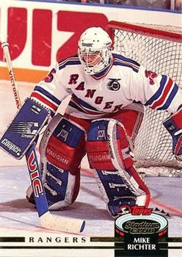 #266 Mike Richter - New York Rangers - 1992-93 Stadium Club Hockey