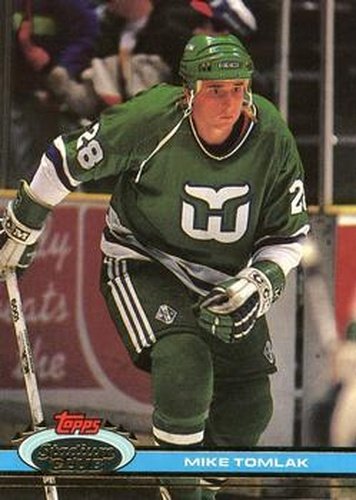 #266 Mike Tomlak - Hartford Whalers - 1991-92 Stadium Club Hockey