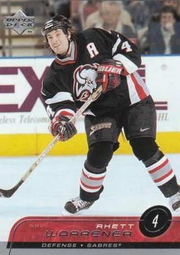 #266 Rhett Warrener - Buffalo Sabres - 2002-03 Upper Deck Hockey