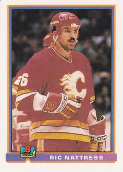 #266 Ric Nattress - Calgary Flames - 1991-92 Bowman Hockey