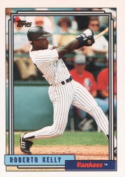 #266 Roberto Kelly - New York Yankees - 1992 Topps Baseball