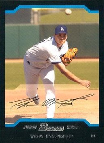 #266 Tom Farmer - Los Angeles Dodgers - 2004 Bowman Baseball