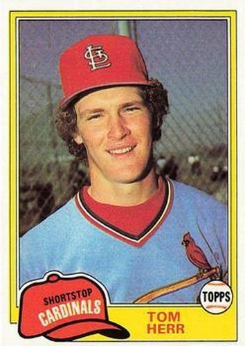 #266 Tom Herr - St. Louis Cardinals - 1981 Topps Baseball