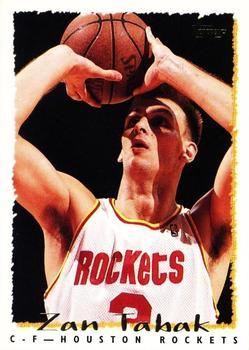 #266 Zan Tabak - Houston Rockets - 1994-95 Topps Basketball