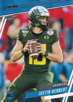 #266 Justin Herbert - Los Angeles Chargers - 2020 Panini Prestige Football