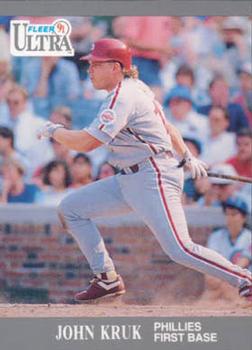#266 John Kruk - Philadelphia Phillies - 1991 Ultra Baseball