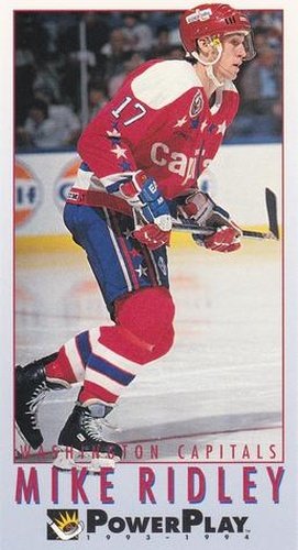 #266 Mike Ridley - Washington Capitals - 1993-94 Fleer PowerPlay Hockey