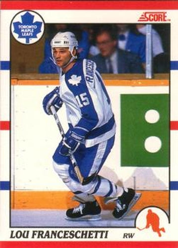 #266 Lou Franceschetti - Toronto Maple Leafs - 1990-91 Score Canadian Hockey