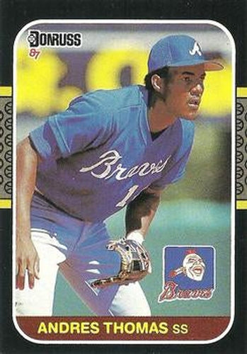 #266 Andres Thomas - Atlanta Braves - 1987 Donruss Baseball