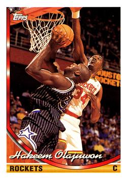 #266 Hakeem Olajuwon - Houston Rockets - 1993-94 Topps Basketball
