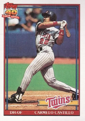 #266 Carmelo Castillo - Minnesota Twins - 1991 Topps Baseball