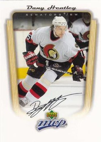 #266 Dany Heatley - Ottawa Senators - 2005-06 Upper Deck MVP Hockey